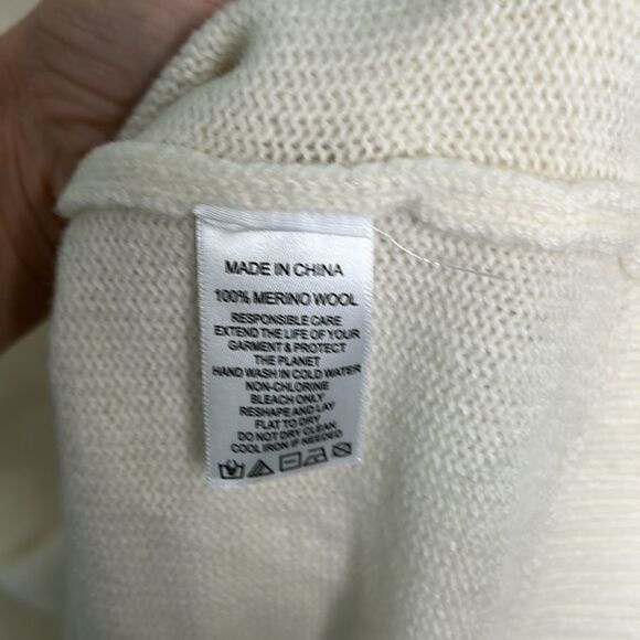 Hill House The Sylvie Sweater Dress - Cream Merino Wool NWT - Picture 9 of 11